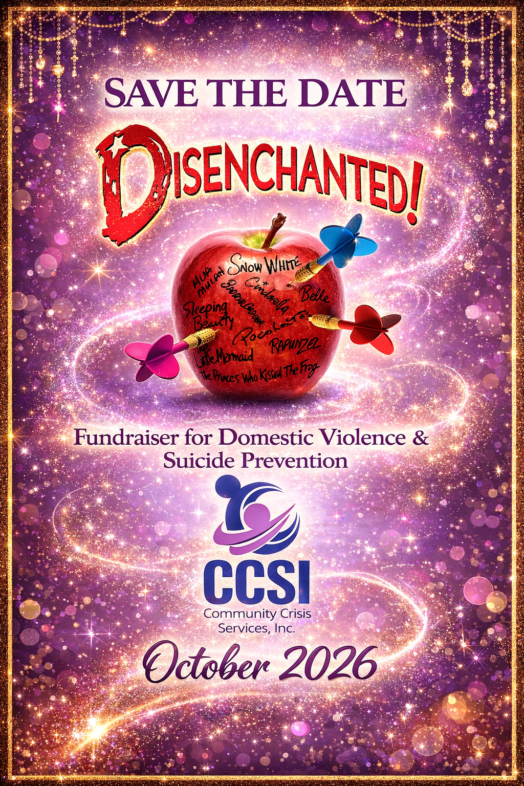 Disenchanted Fundraiser Save the Date